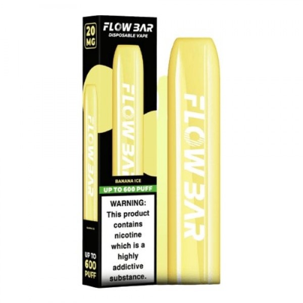 Pack of 3 Flow Bar Disposable Vape Pod Device 600 Puffs | 20MG