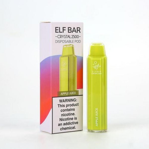 Elf Bar Crystal 2500 Disposable Vape Pod Device - 20MG